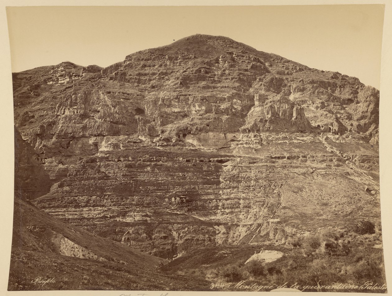 Monte da Quarentena, Palestina de Félix Bonfils
