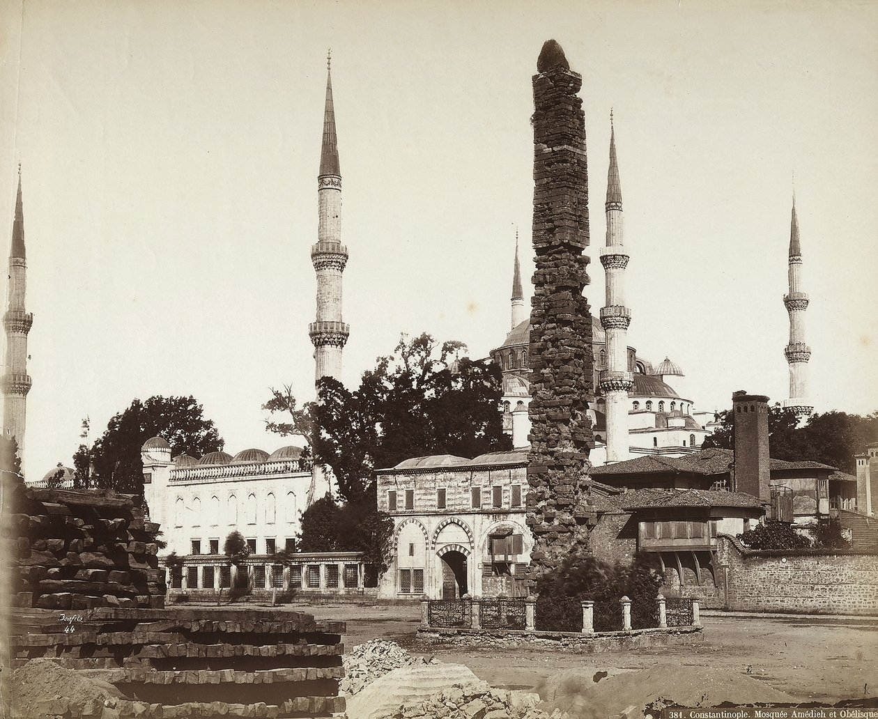 Mesquita de Amedieh e Obelisco em Constantinopla de Félix Bonfils