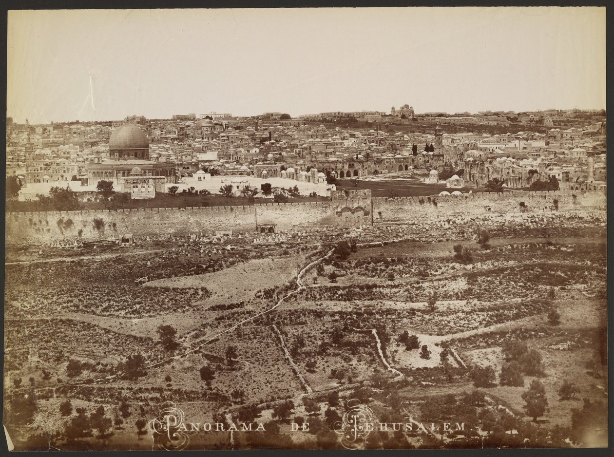 Panorama de Jerusalém de Félix Bonfils