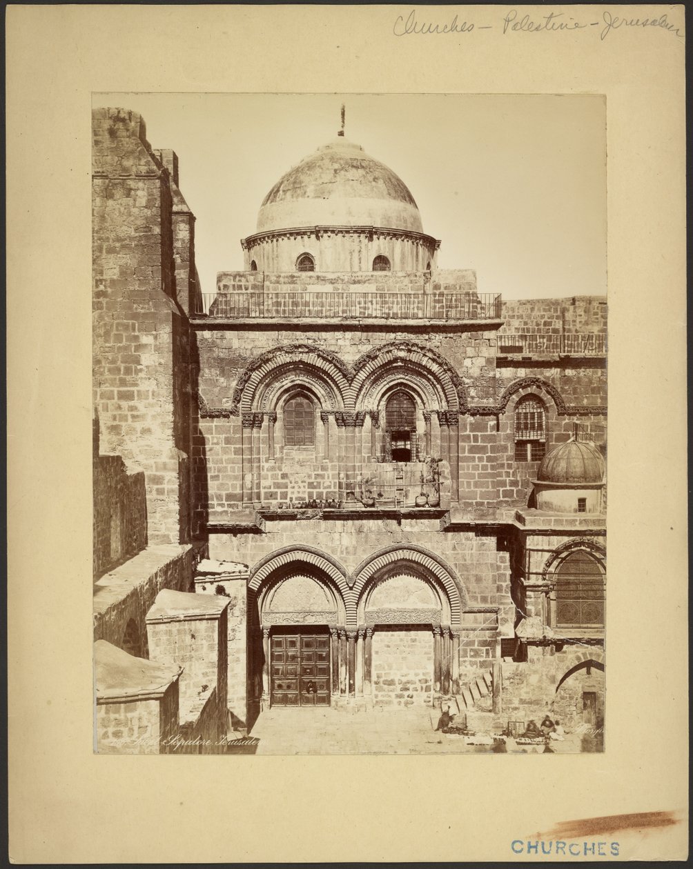 Santo Sepulcro, Jerusalém de Félix Bonfils