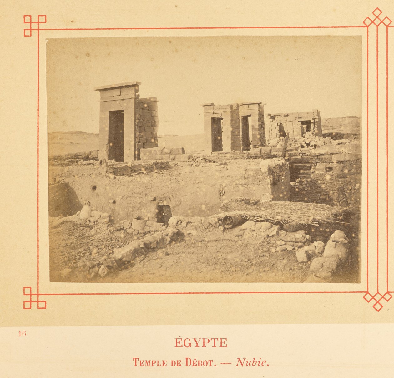 Templo de Debod - Núbia de Félix Bonfils