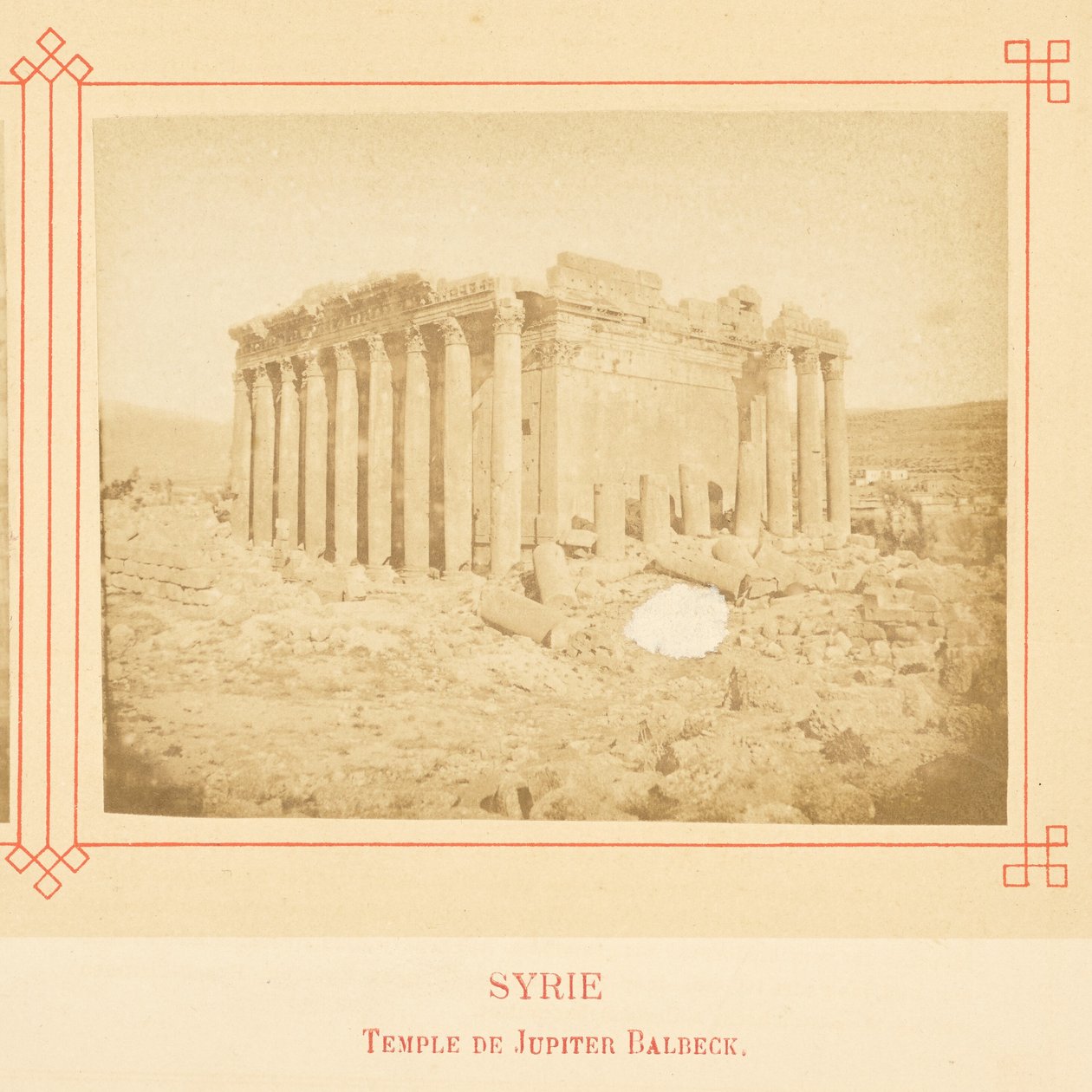 Templo de Júpiter, Baalbek de Félix Bonfils