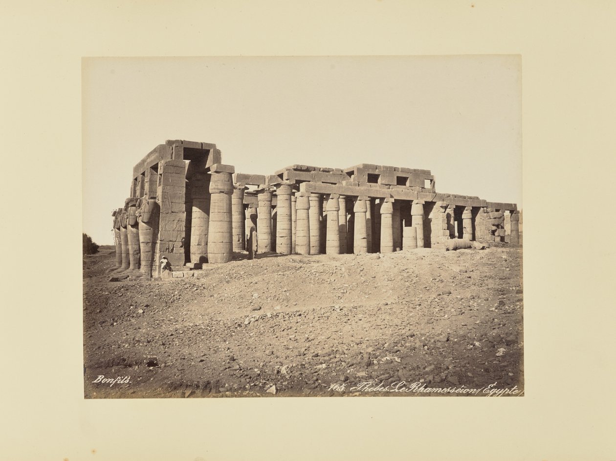 Tebas. O Ramesséum (Egipto) de Félix Bonfils