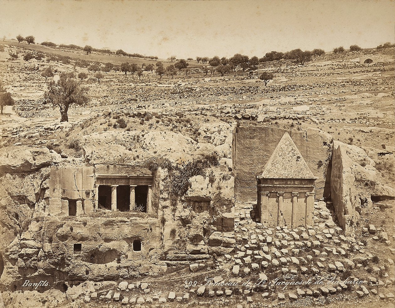 Túmulo de São Jerônimo na Palestina de Félix Bonfils