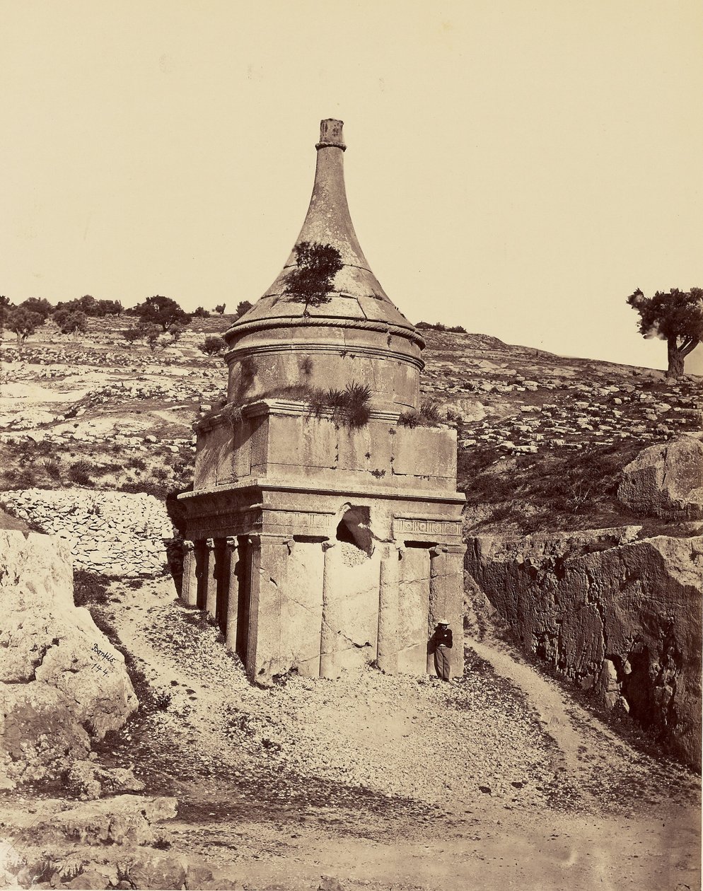Túmulo de Absalão - Jerusalém de Félix Bonfils