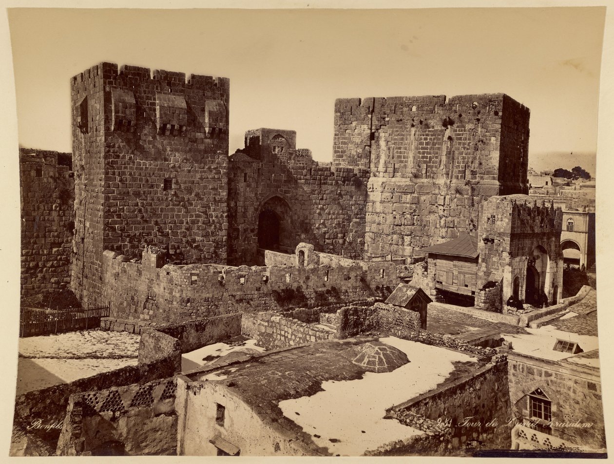 Torre de David, Jerusalém de Félix Bonfils