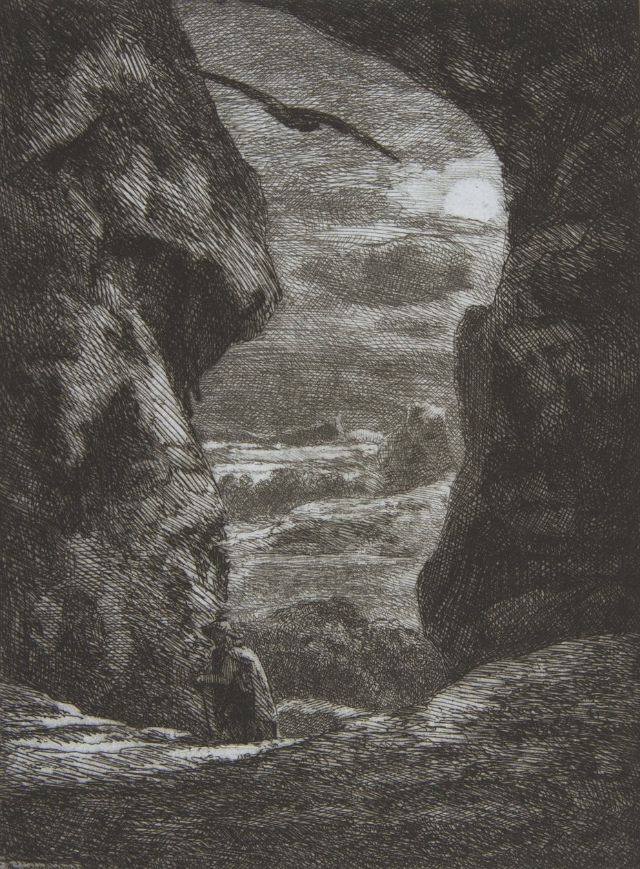 Adeus ao Karpatz, 1857. de Felix Bracquemond