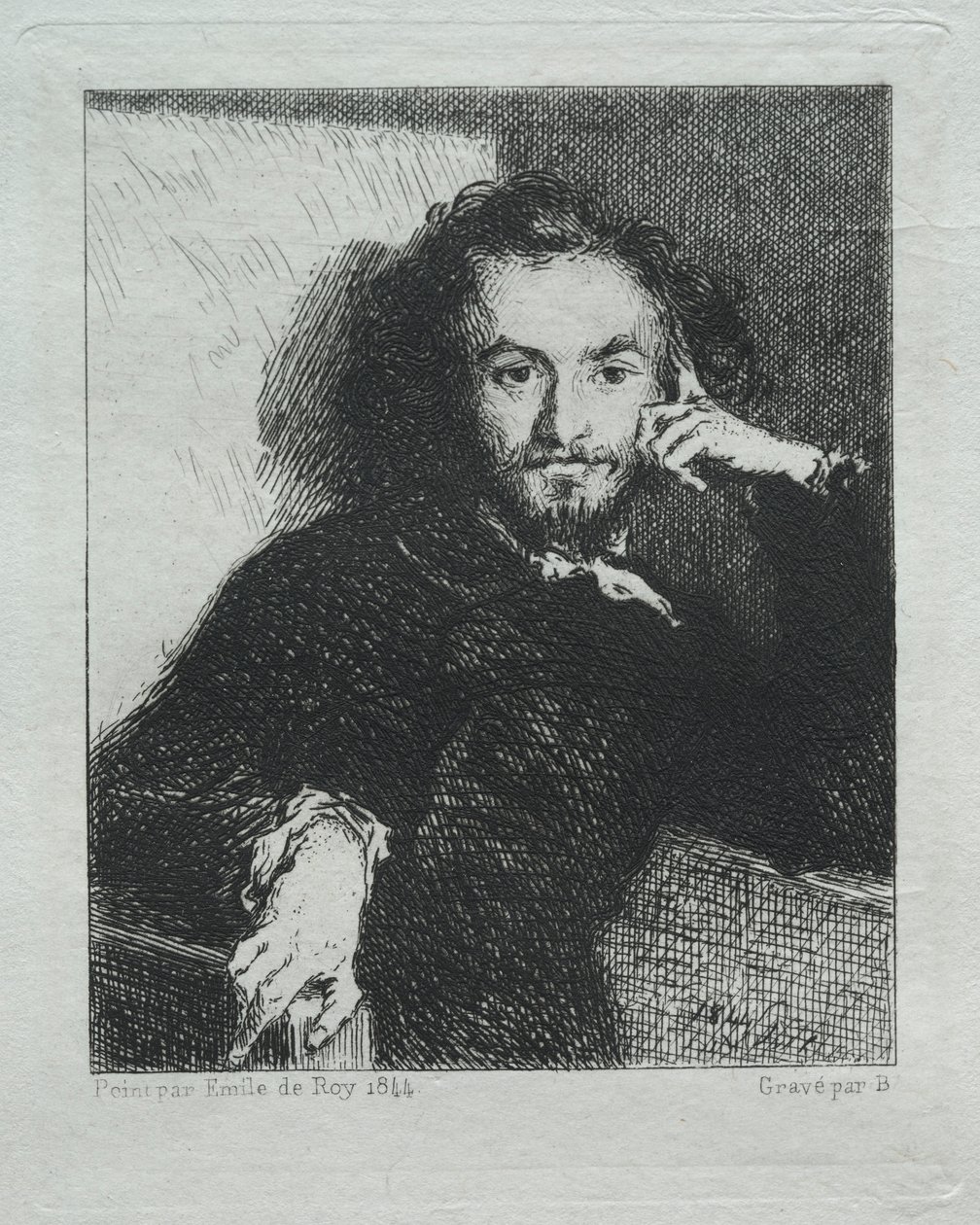 Baudelaire, depois de Emil de Roy de Felix Bracquemond