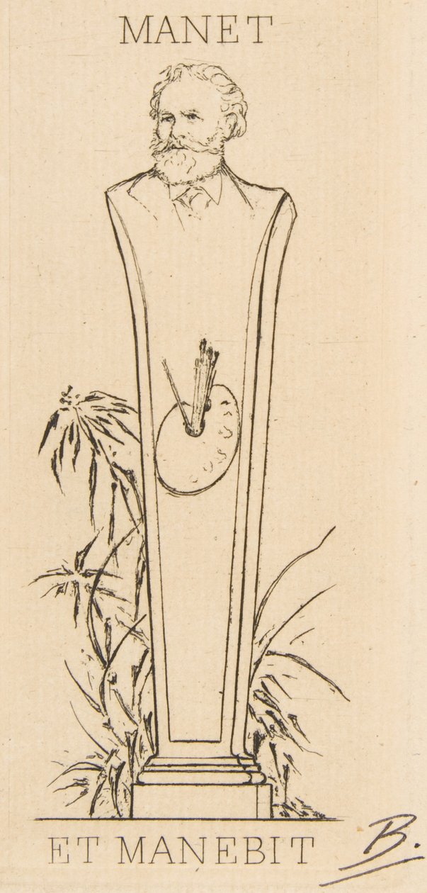 Ex-libris de Manet, 1875. de Felix Bracquemond