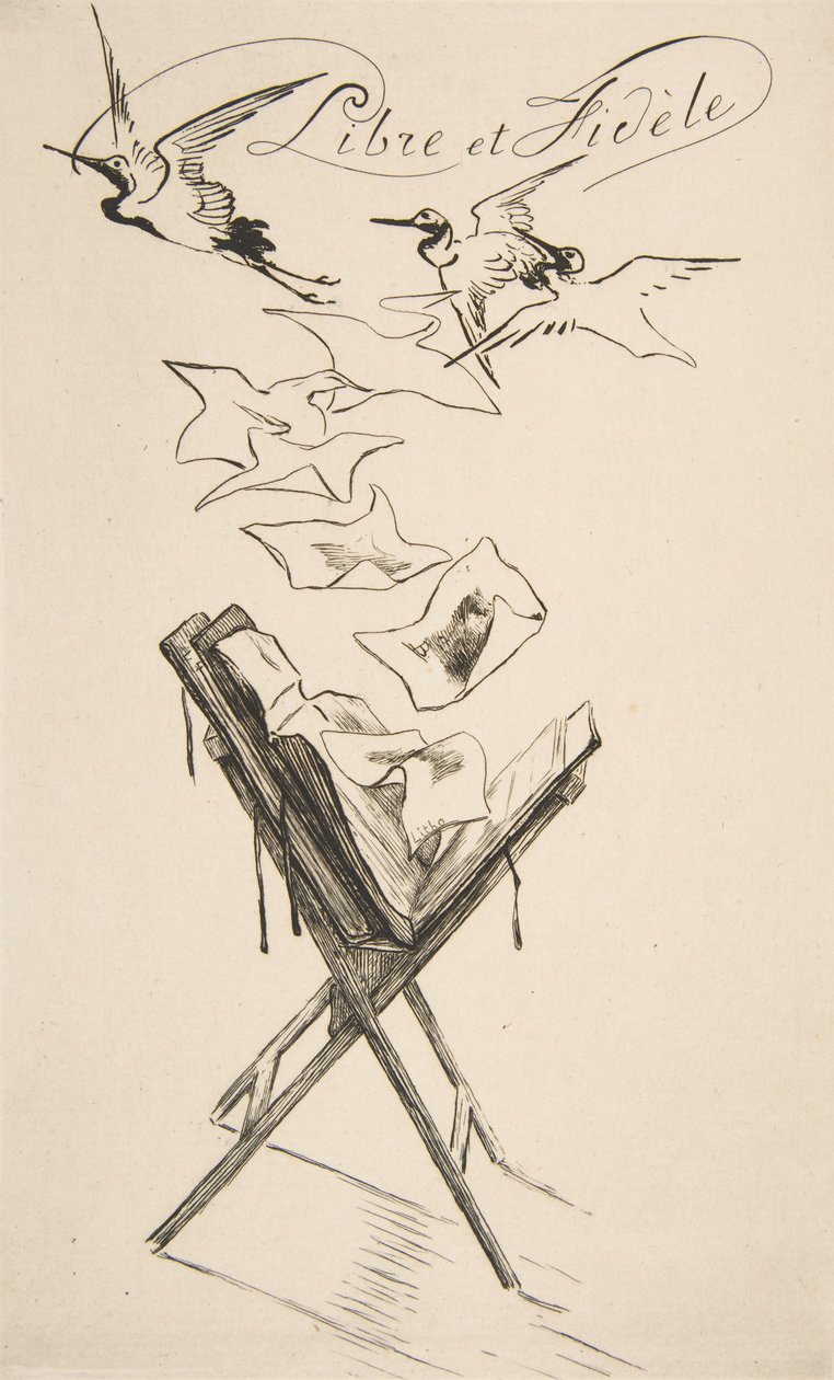 Livre e Fiel, 1878. de Felix Bracquemond