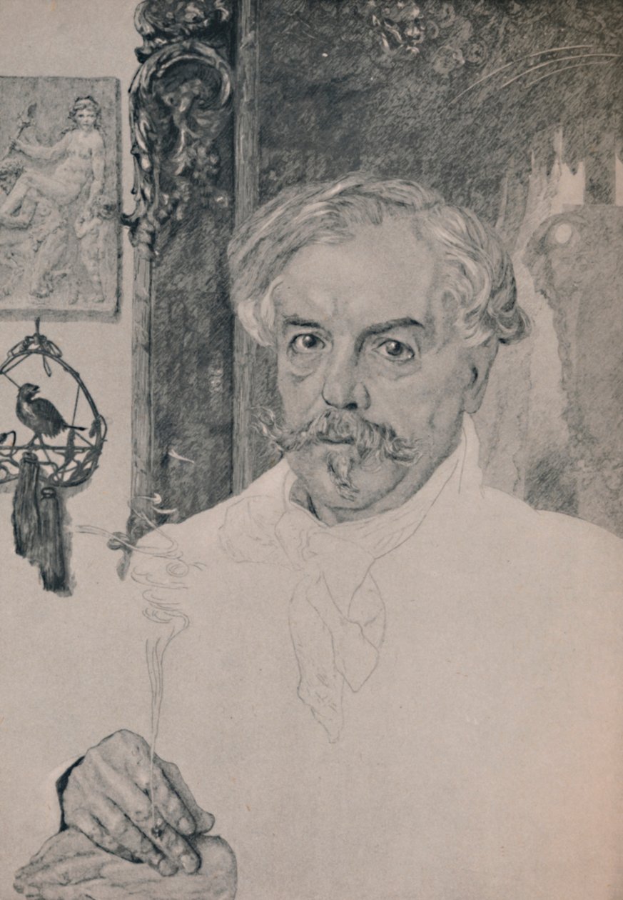 Retrato de Edmund De Goncourt, 1882, 1946 de Felix Bracquemond