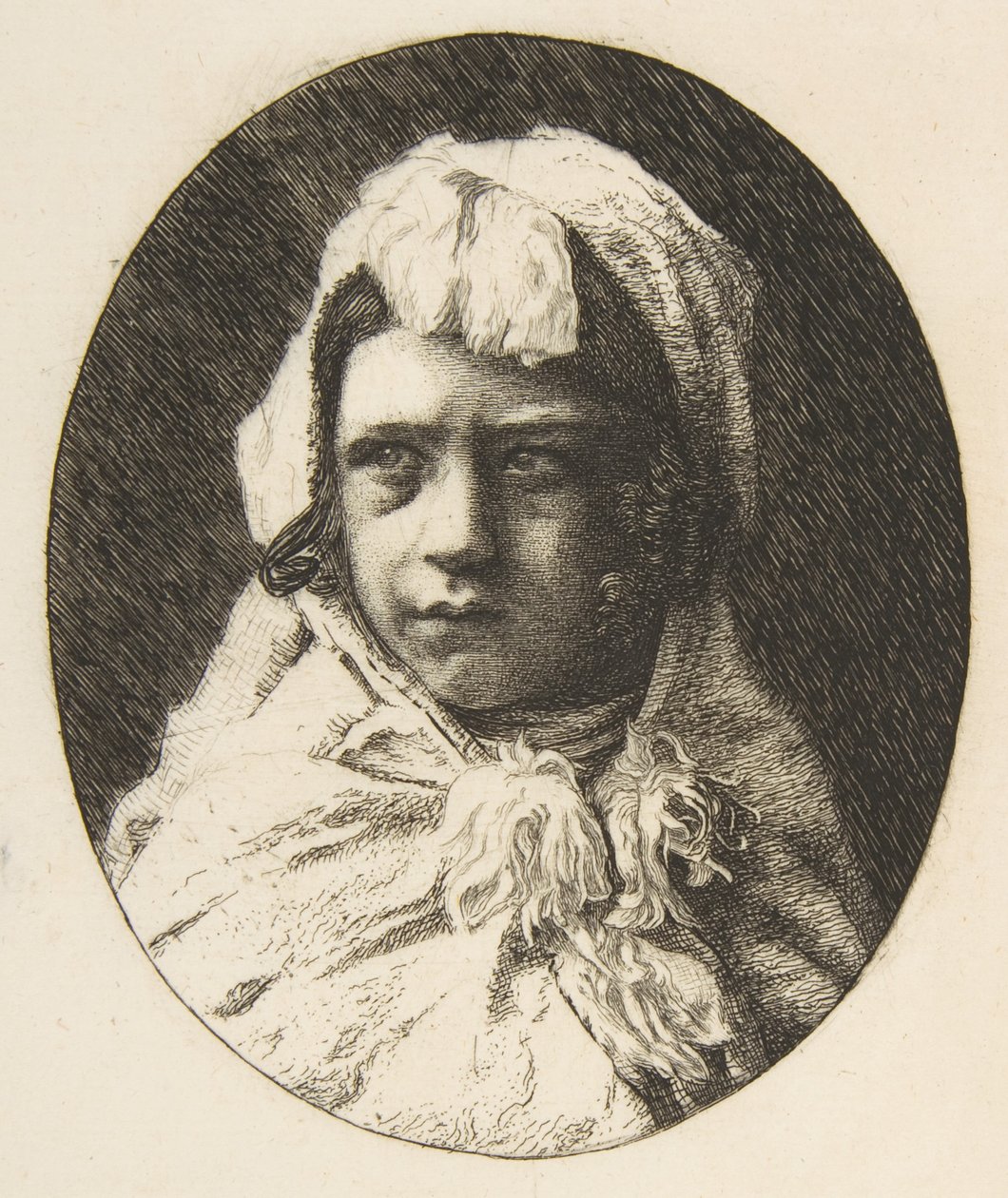 Retrato de Henri Houssaye, quando criança, 1855-60. de Felix Bracquemond