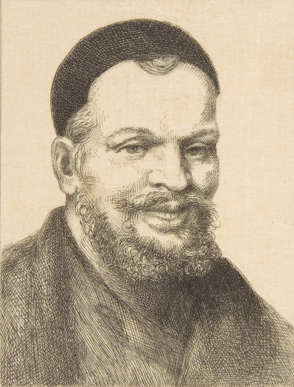Retrato de Rabelais, 1868. de Felix Bracquemond
