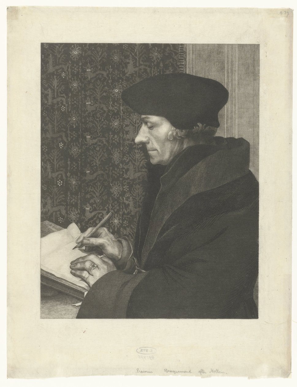 Retrato de Aberforth Erasmus de Felix Bracquemond