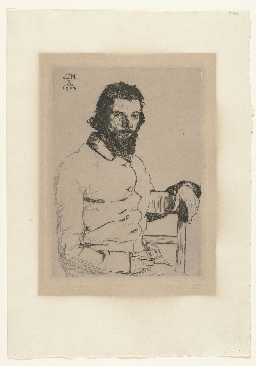 Retrato do artista Charles Méryon de Felix Bracquemond