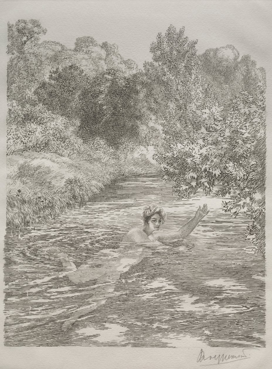 O banhista de Felix Bracquemond
