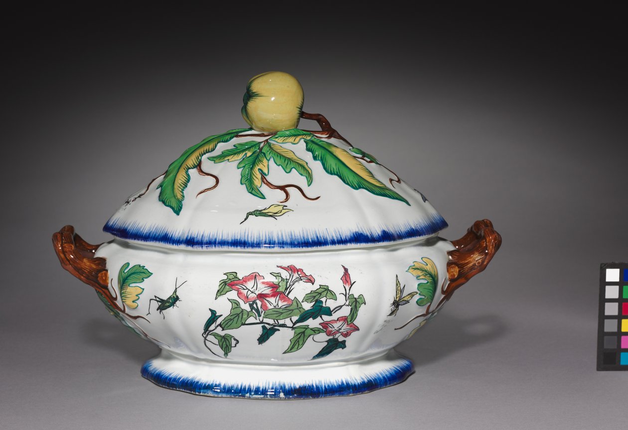 Terrina, feita pela Fábrica Creil, c.1870 de Felix Bracquemond