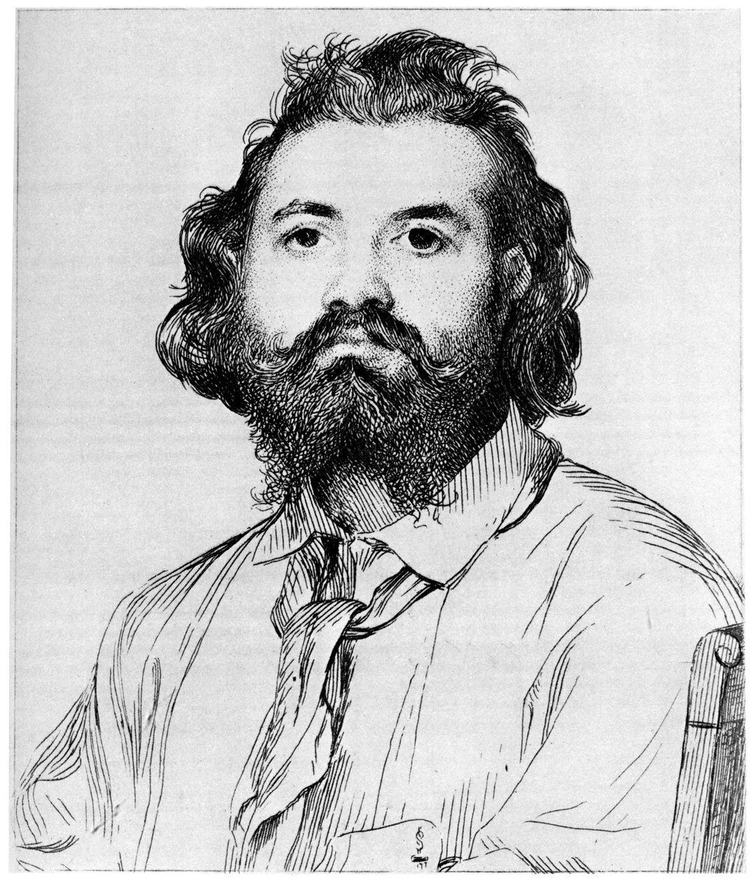 Zacharie Astruc, c1850-1910 1924 de Felix Bracquemond