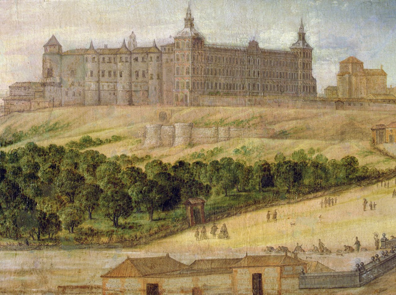Vista do Alcazar de Madrid de Felix Castello