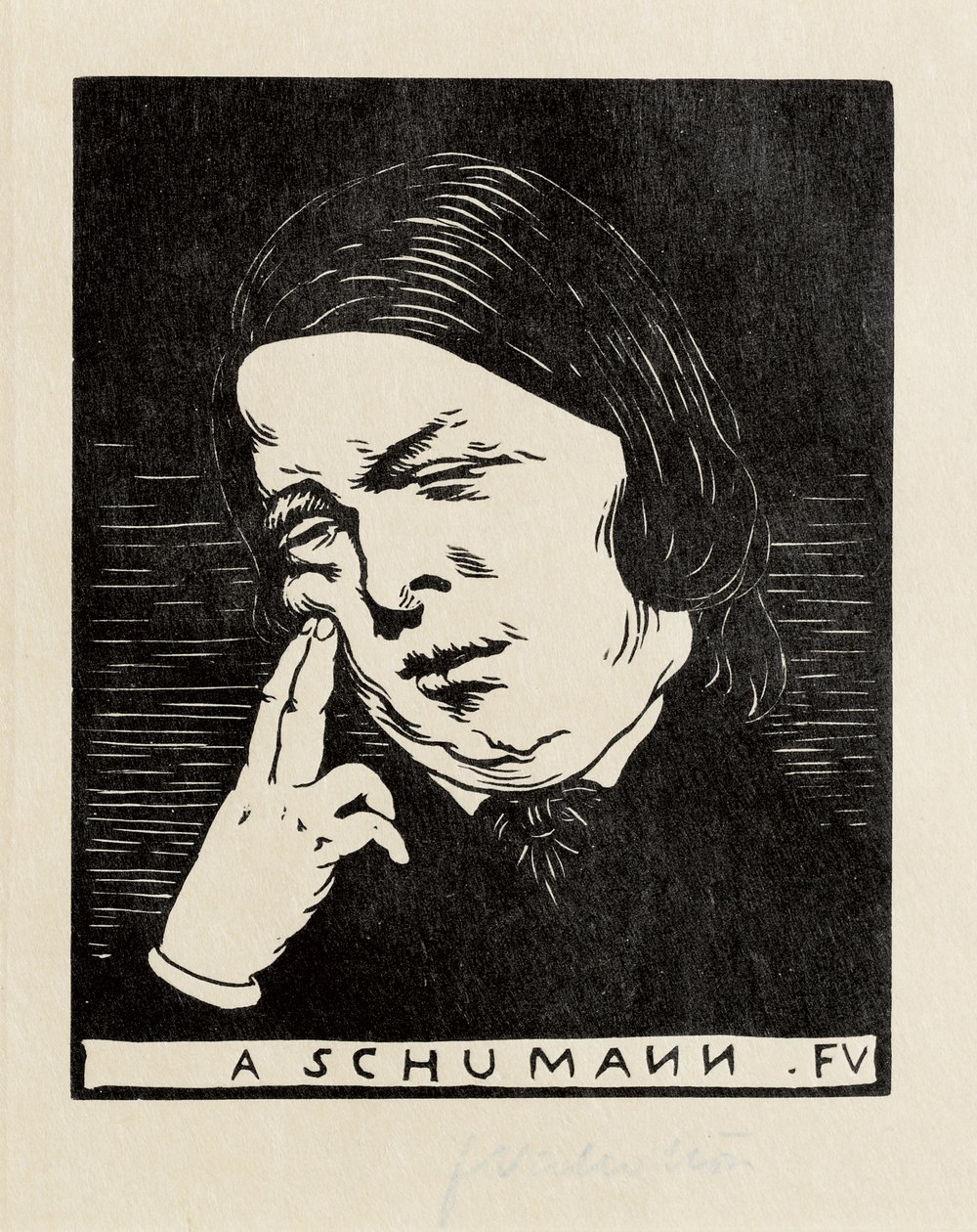 Um Schumann, 1893 de Felix Edouard Vallotton