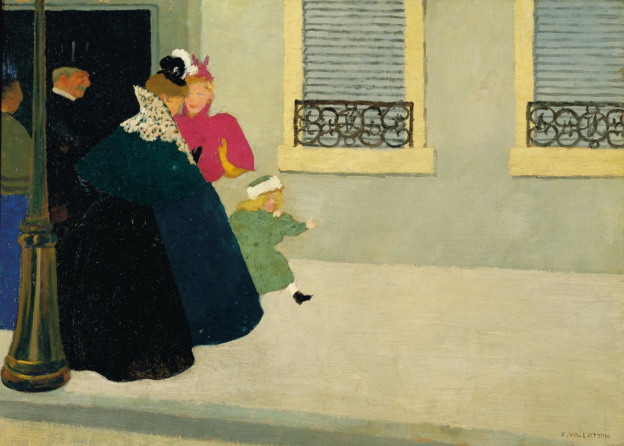Uma caminhada, c.1895 de Felix Edouard Vallotton