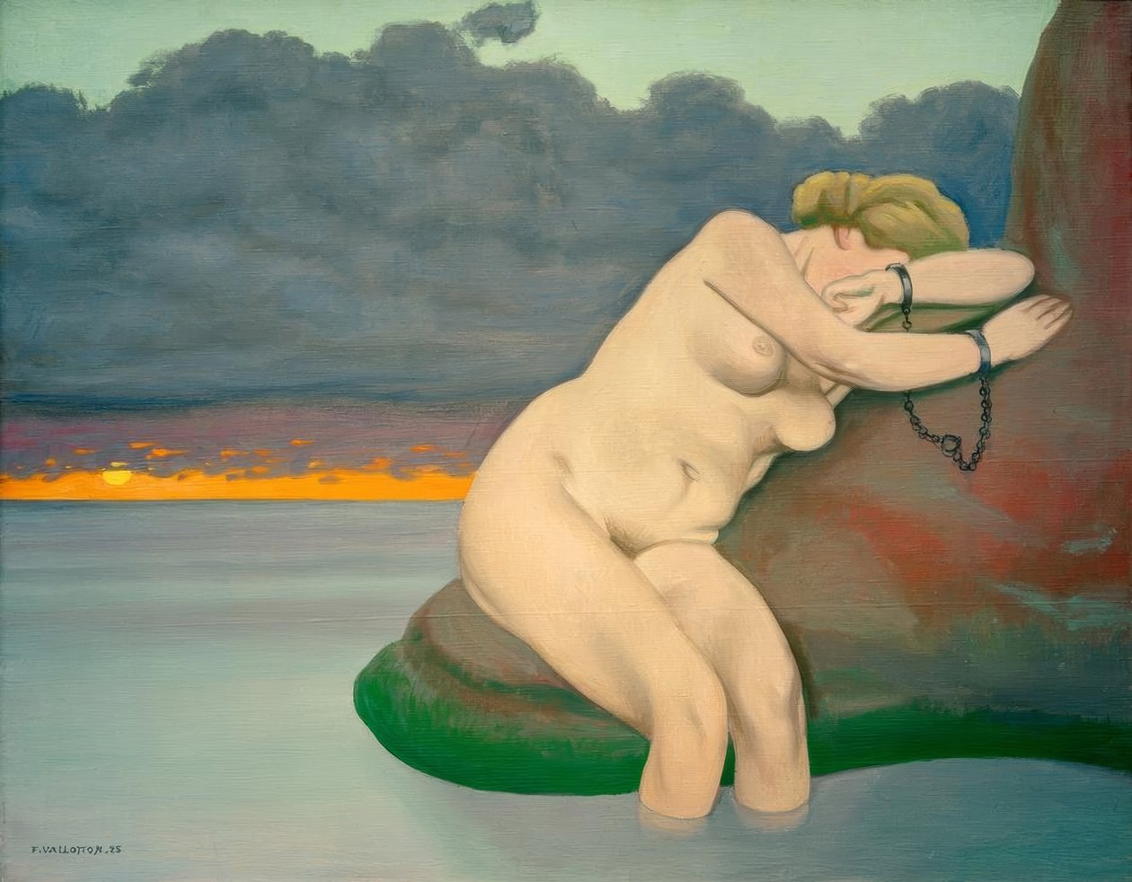 Andrômeda acorrentada de Felix Edouard Vallotton