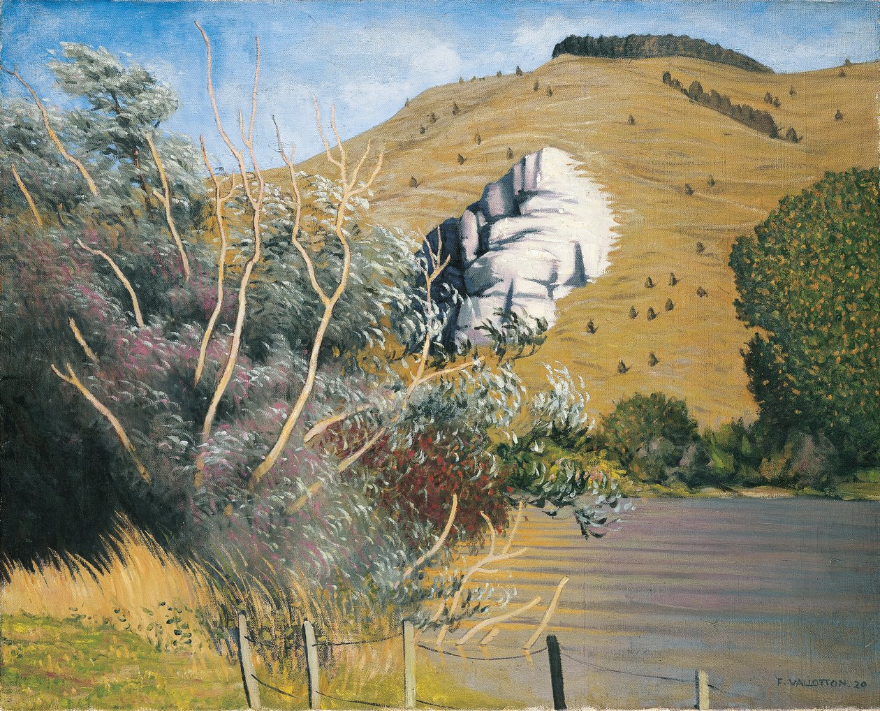 Margens do Sena em Tournedos, 1920 de Felix Edouard Vallotton