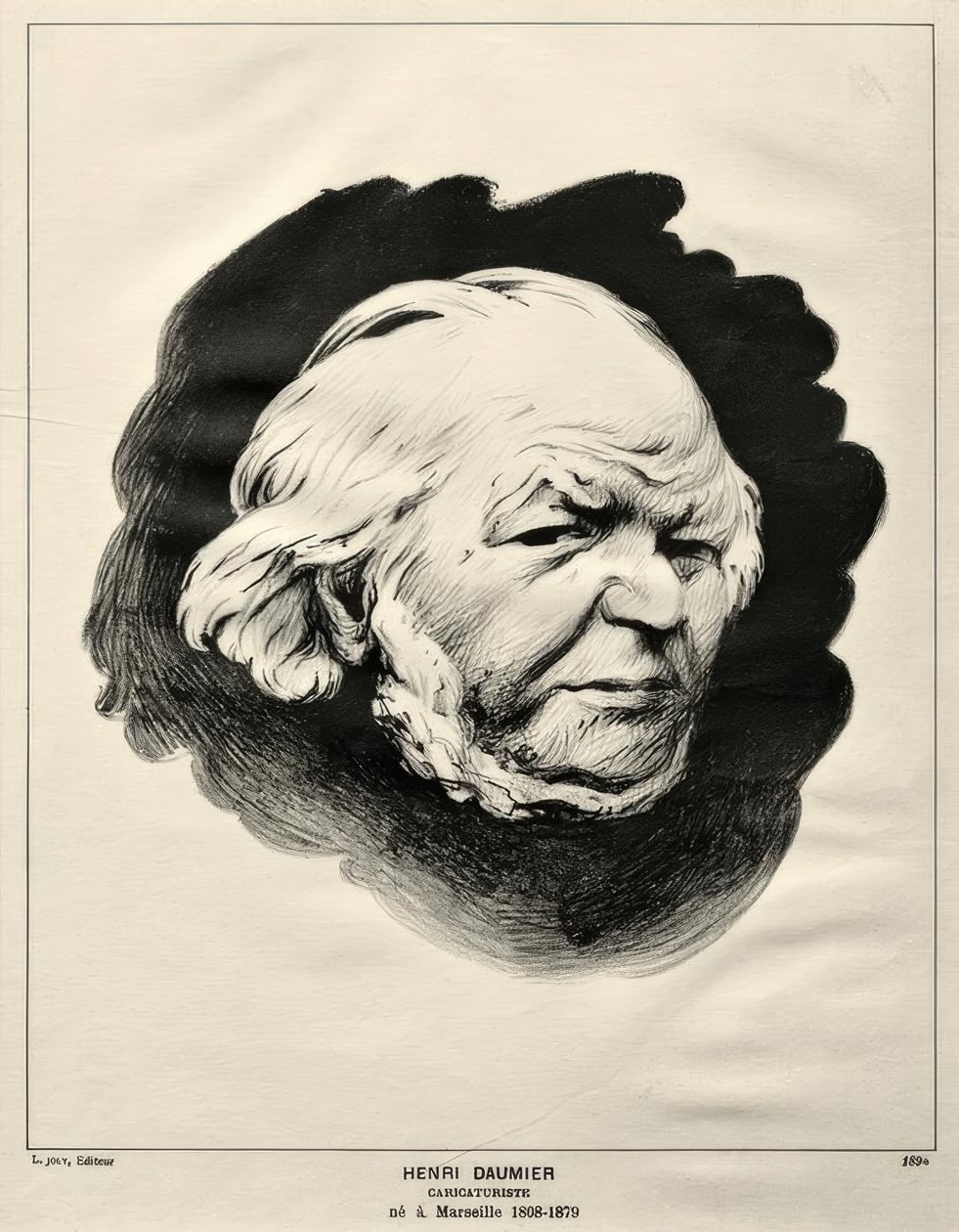 Portrait Honoré Daumier de Felix Edouard Vallotton