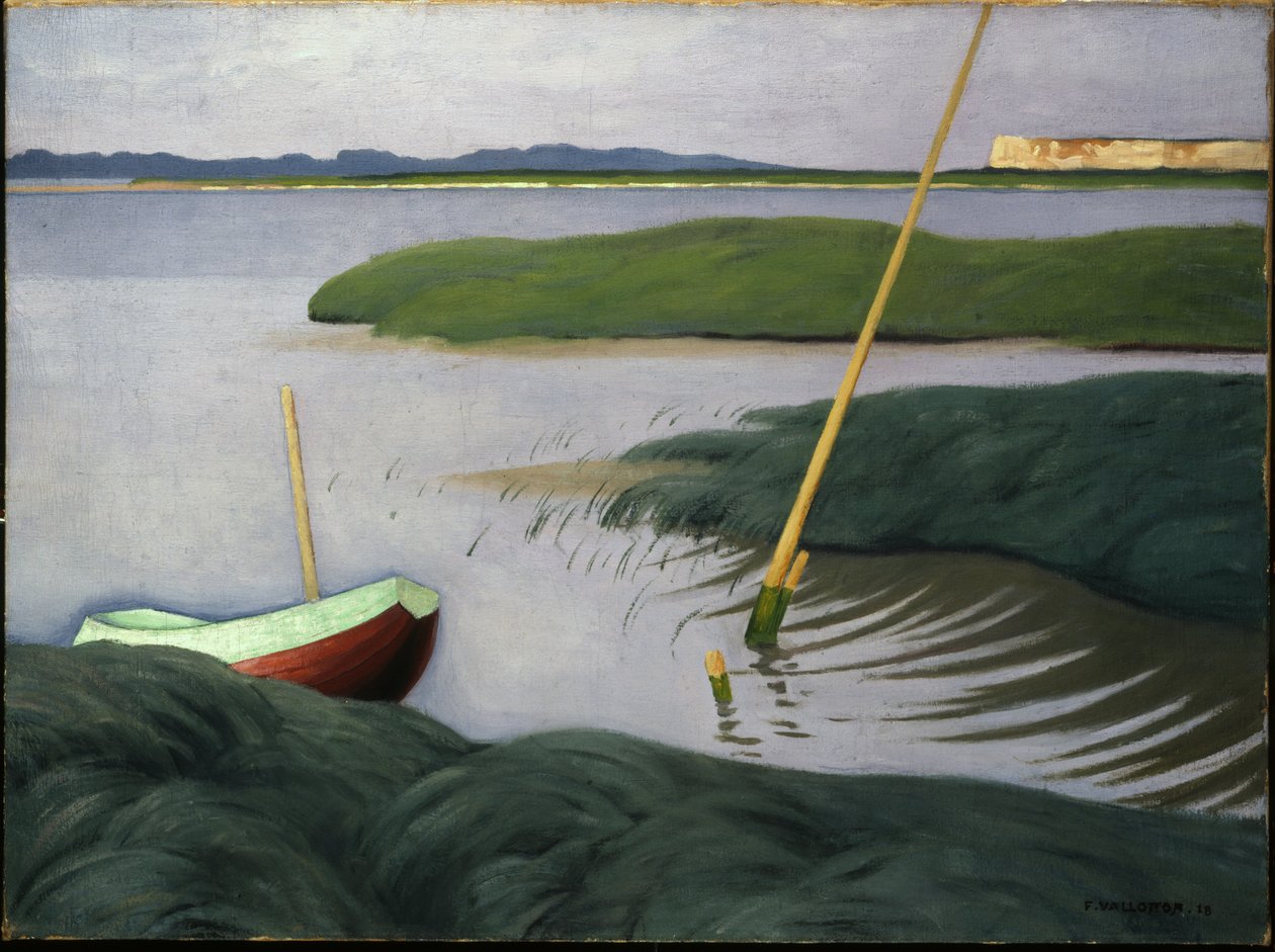 Barco em Berville, 1918 de Felix Edouard Vallotton
