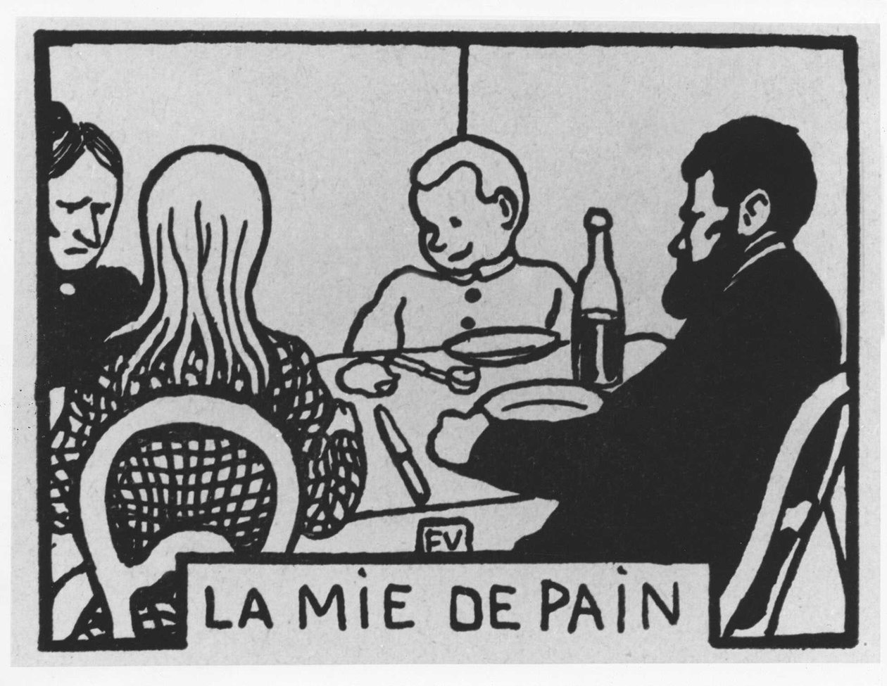 Cabelo de Cenoura: "la crumb de pain", Jules Renard, ilustração de Felix Vallotton, ed. Flammarion. de Felix Edouard Vallotton