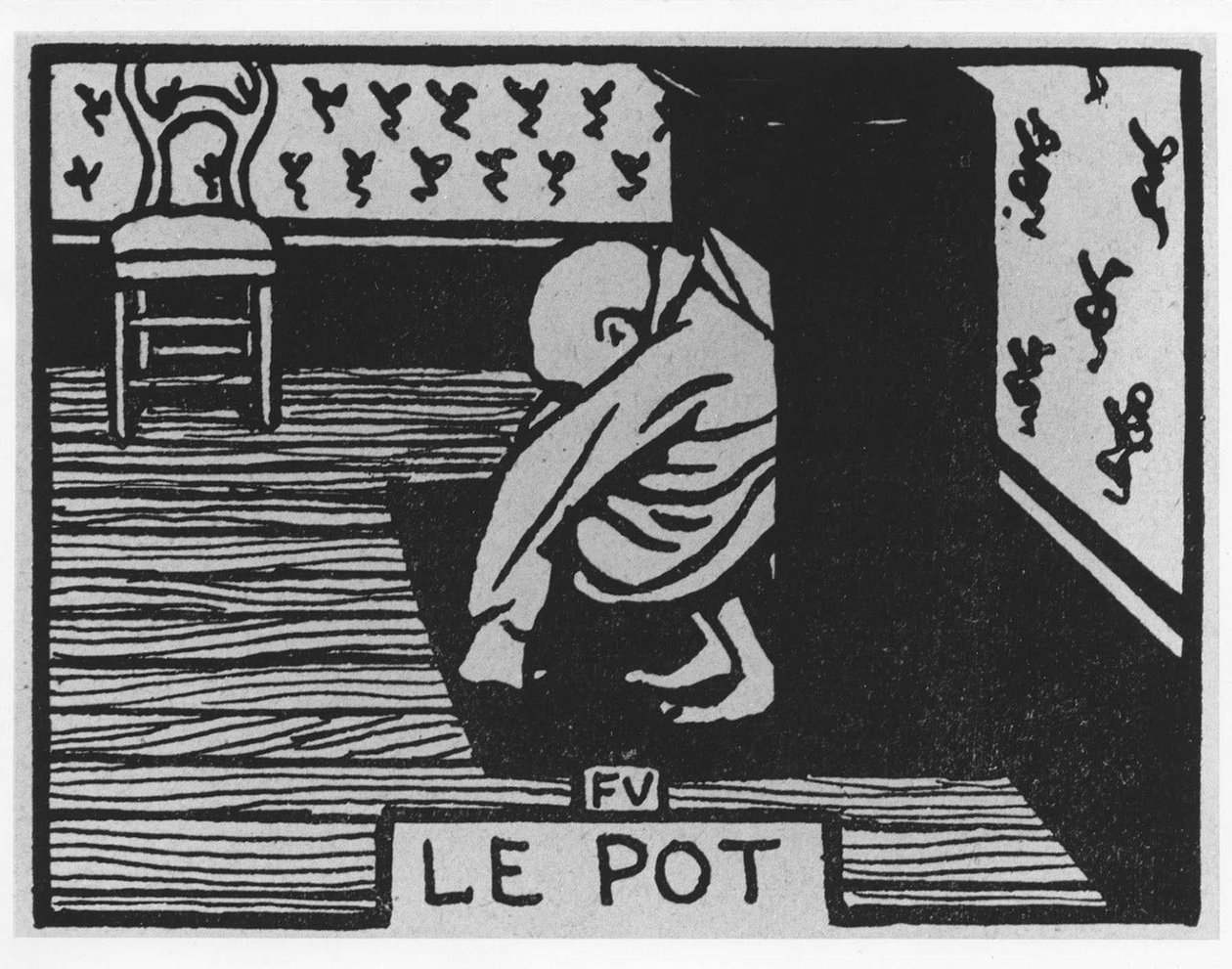 Carrot Poil: "le pot", Jules Renard, ilustração de Felix Vallotton, ed. Flammarion. de Felix Edouard Vallotton