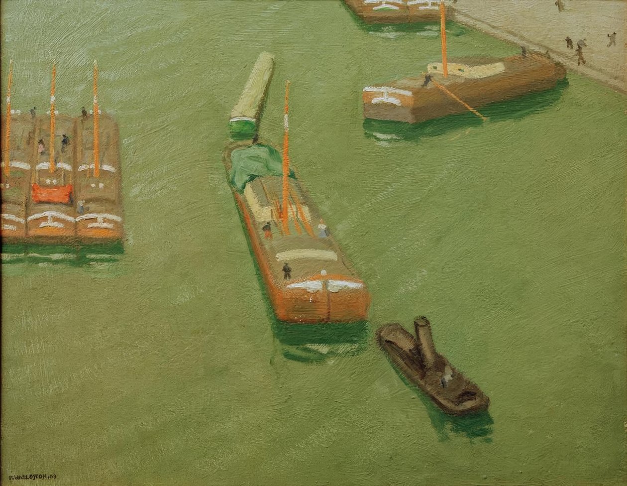 Barcaças, Ourcq Canal de Felix Edouard Vallotton
