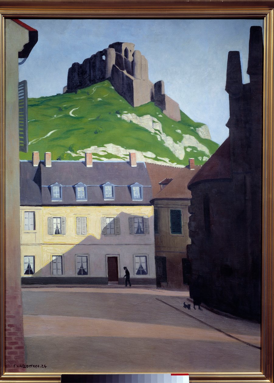 Chateau Gaillard aux Andelys. Pintura de Felix Vallotton (1865 - 1925) de Felix Edouard Vallotton