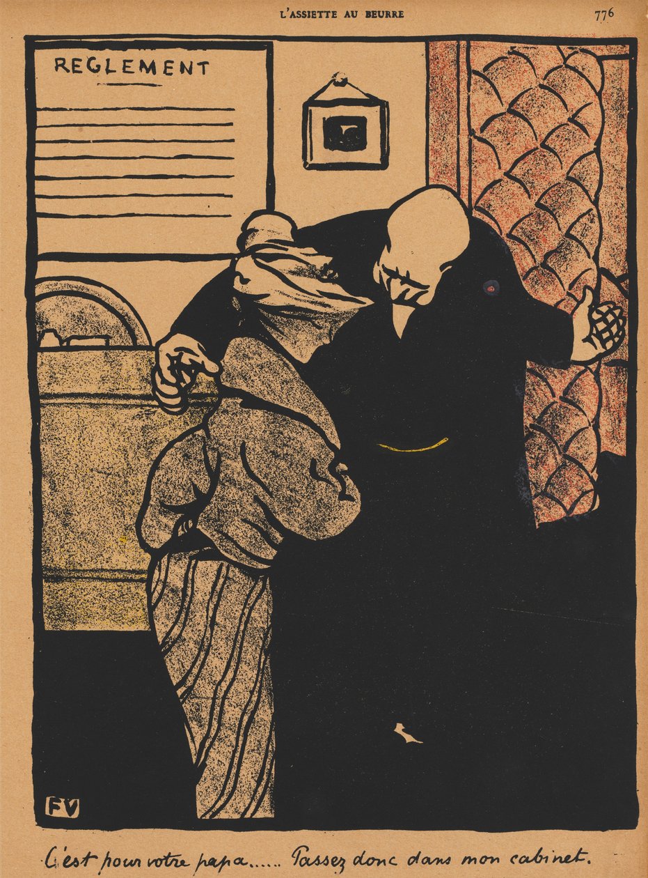 Crimes e Castigos XIX, 776: É sobre seu pai, 1872. de Felix Edouard Vallotton