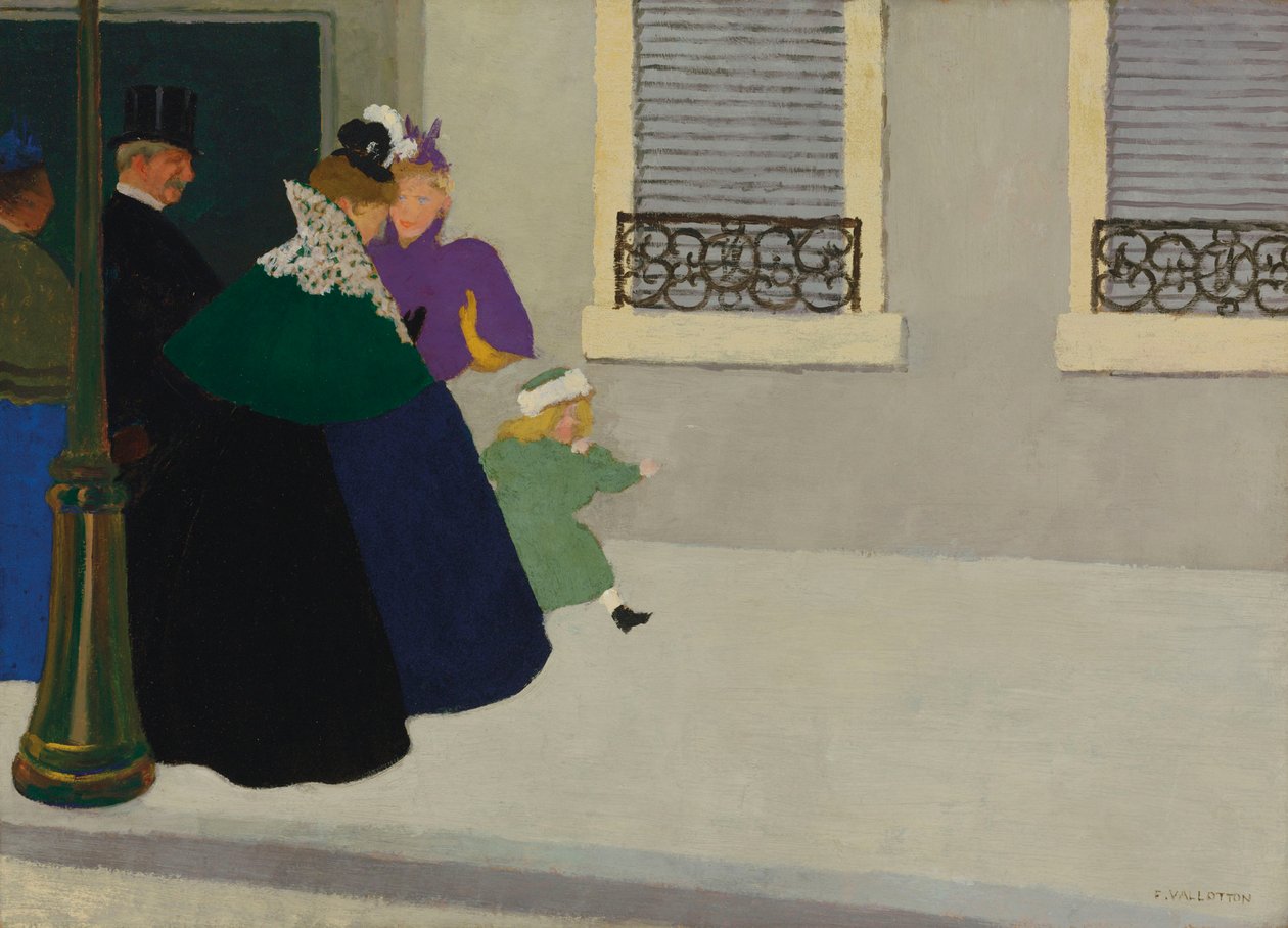 Em pé, c. 1895. de Felix Edouard Vallotton