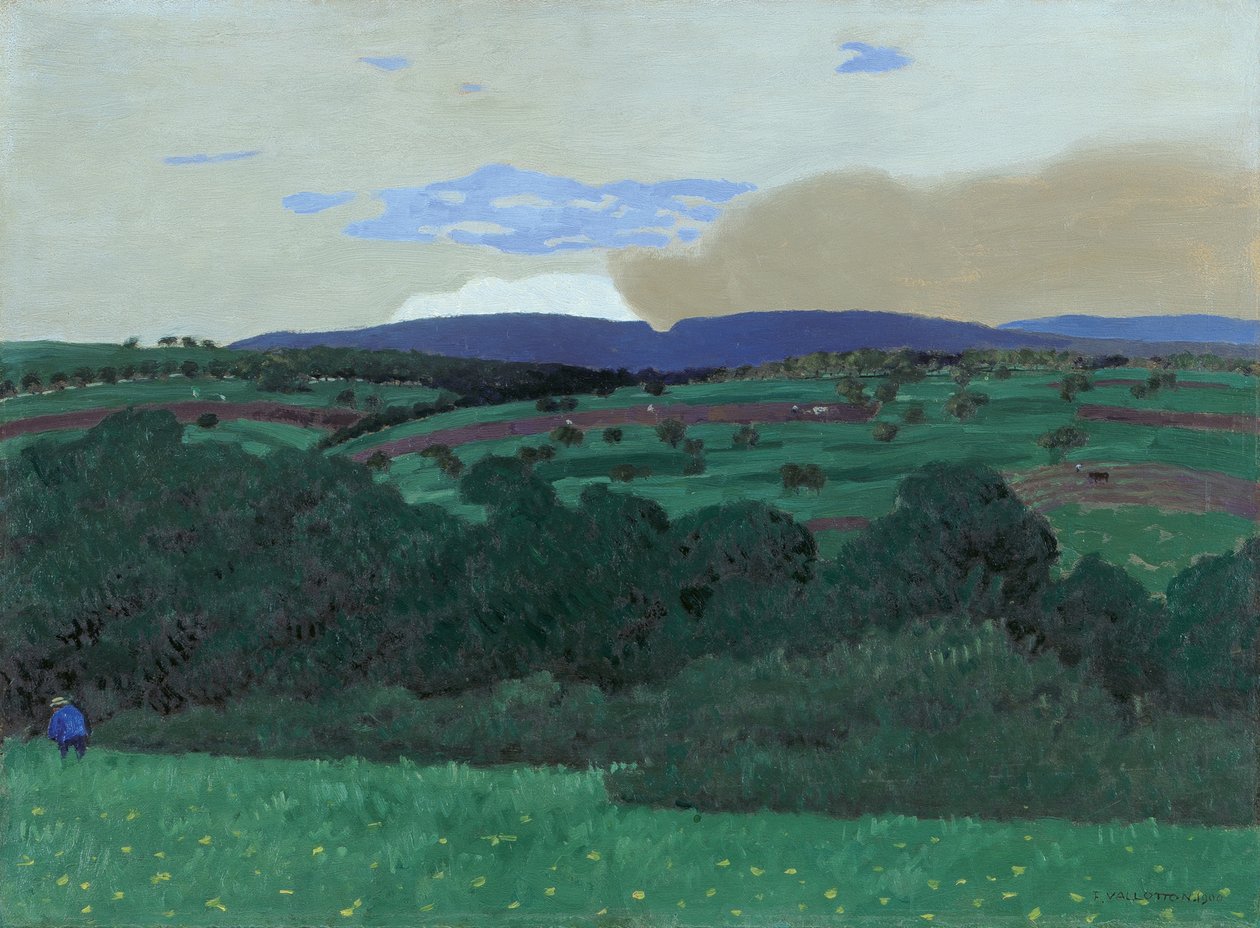 Arredores de Lausanne, 1900. de Felix Edouard Vallotton
