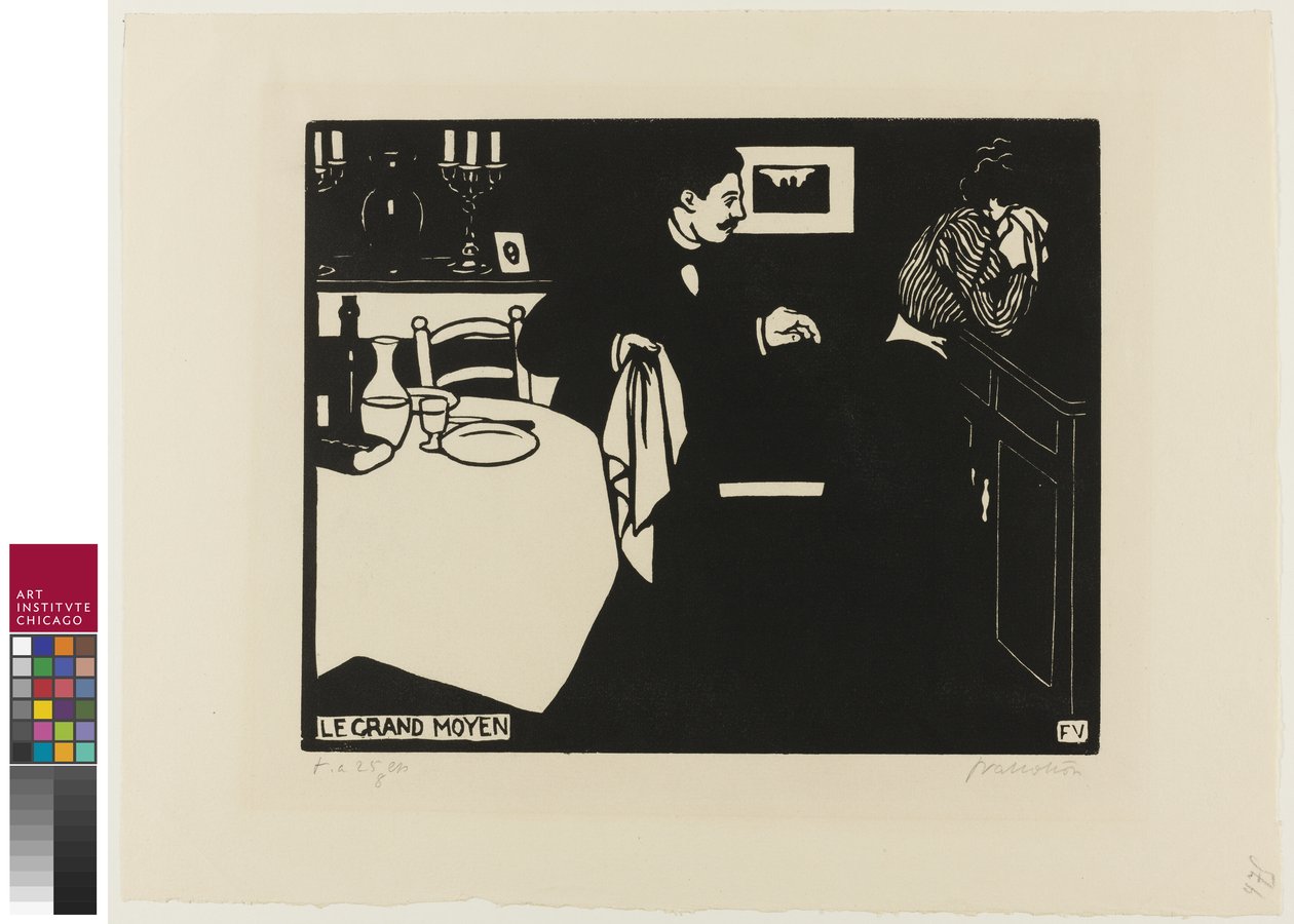 Medida Extrema, prato seis de Intimacies, 1898 de Felix Edouard Vallotton