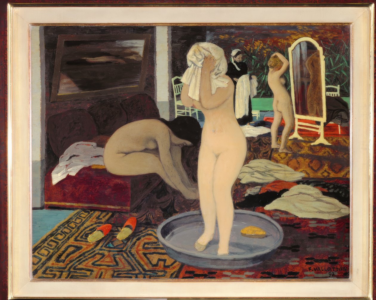 Mulheres no banheiro de Felix Edouard Vallotton