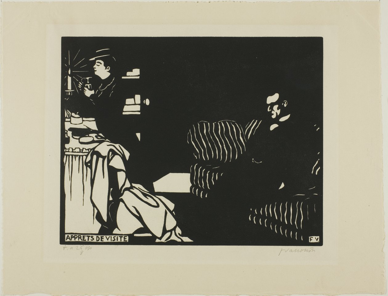 Preparando-se para uma visita, prato oito de Intimacies de Felix Edouard Vallotton
