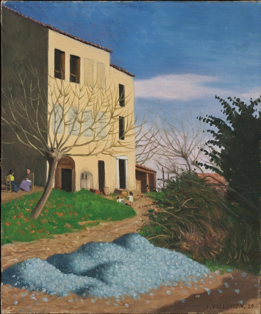 Casa ao sol, pedras azuis, 1920 de Felix Edouard Vallotton