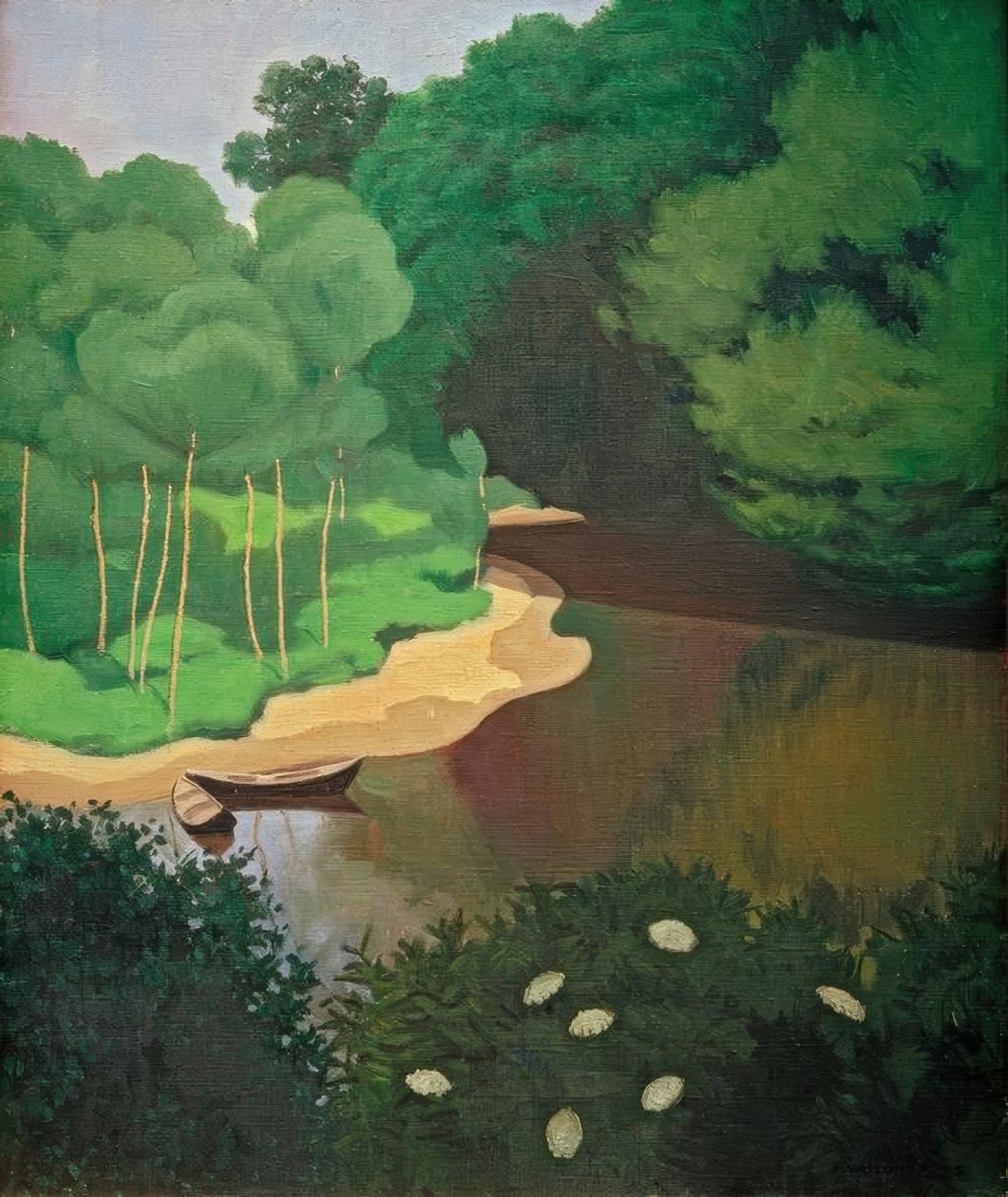 O Dordogne em Carennac de Felix Edouard Vallotton