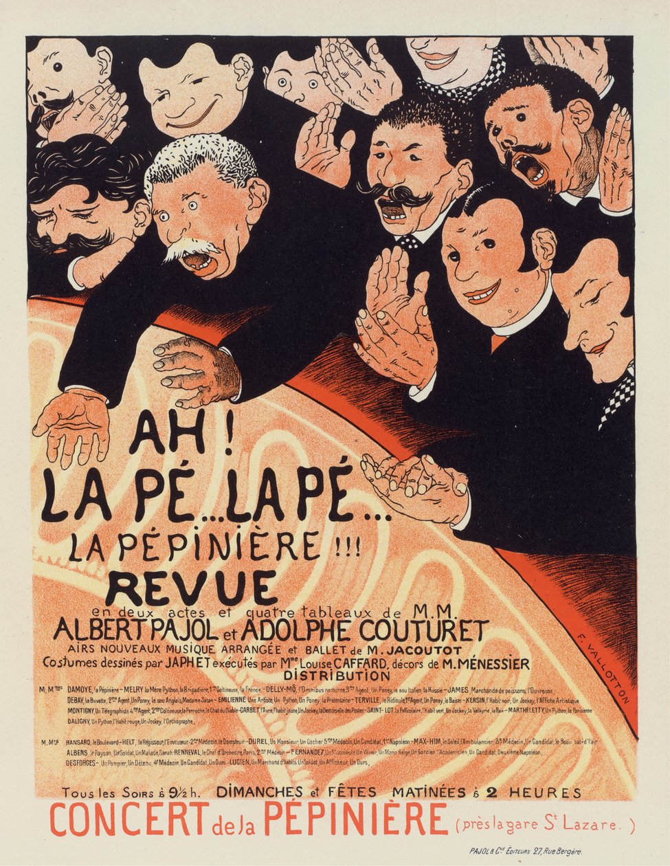 La Pepiniere Revue, ca 1896-1899. de Felix Edouard Vallotton