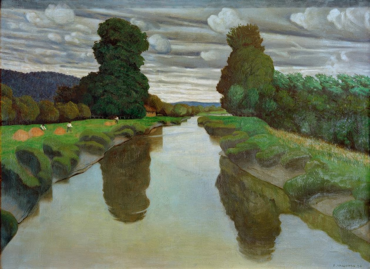 The Risle perto de Berville de Felix Edouard Vallotton