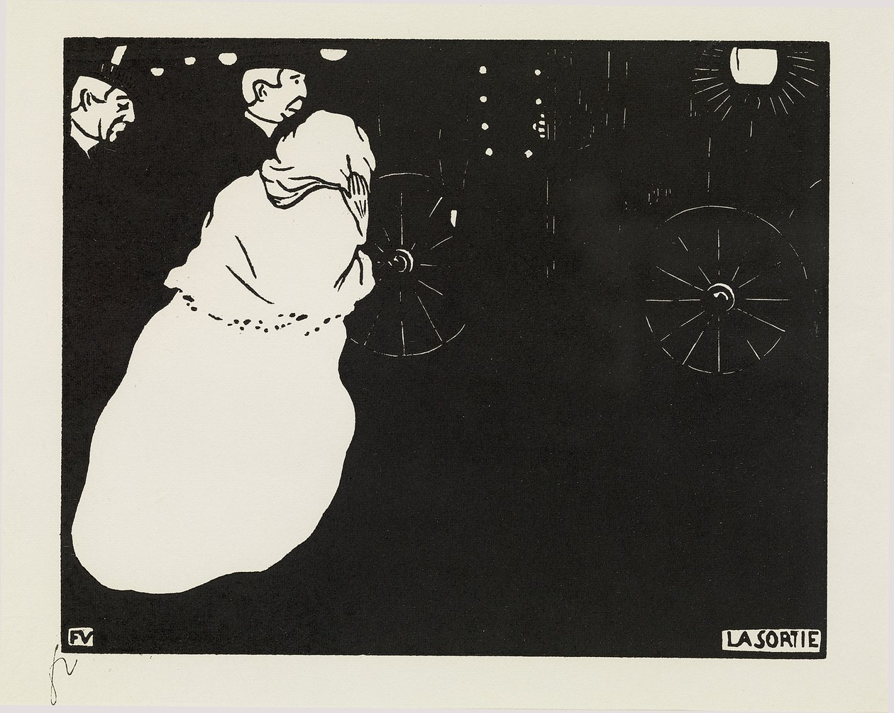 A saída, 1895 de Felix Edouard Vallotton