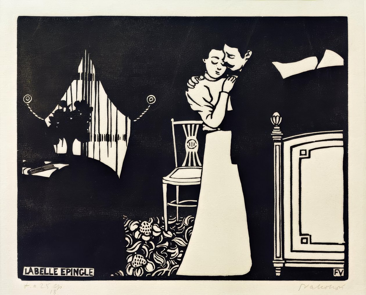 O gancho de cabelo bonito de Felix Edouard Vallotton