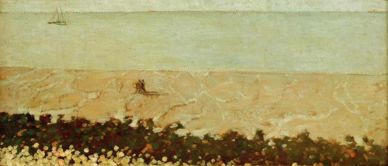 A praia de Villerville de Felix Edouard Vallotton