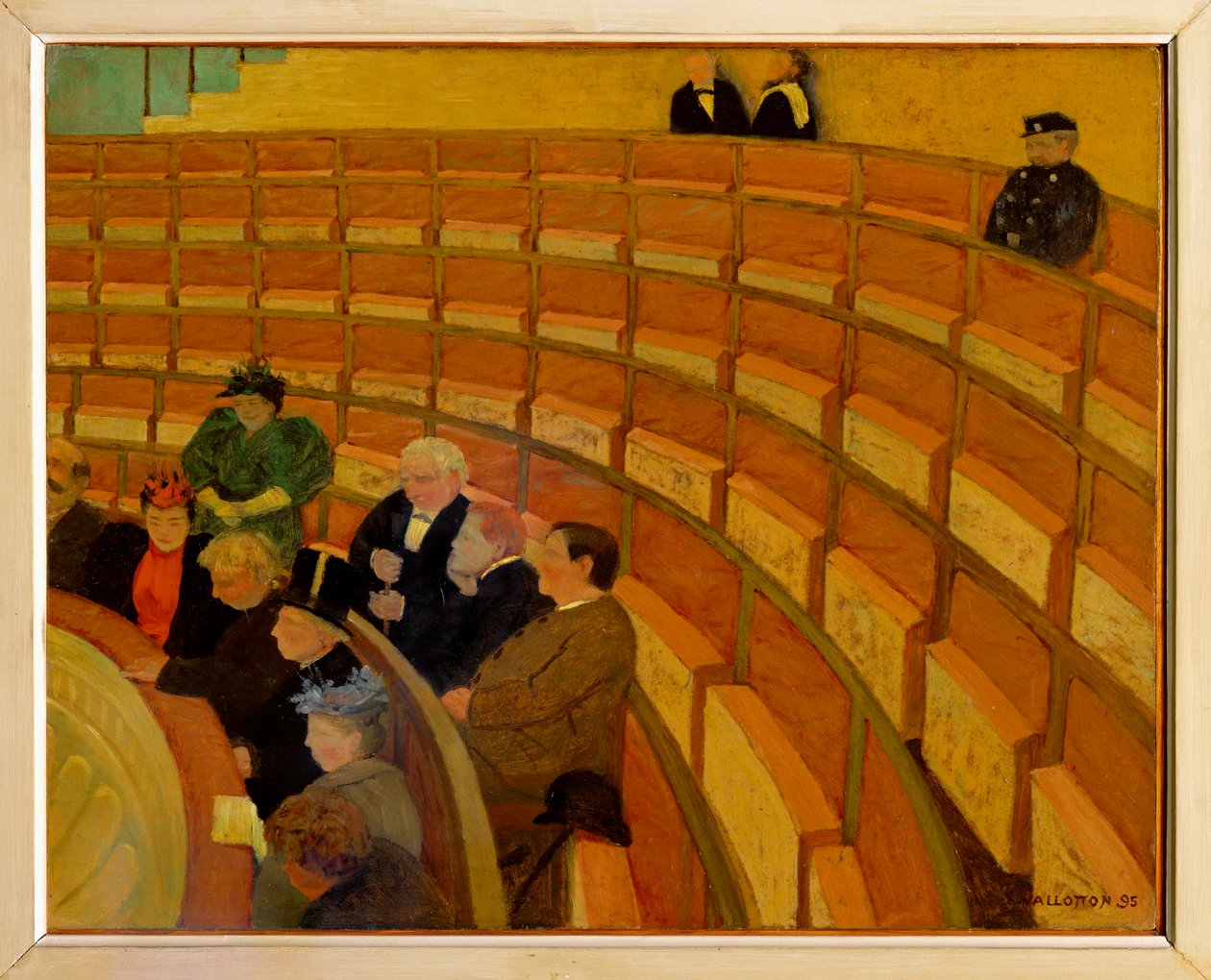 La troisieme galerie au Theatre du Chatelet - A terceira galeria do Teatro do Chatelet ... (pintura sobre tela) de Felix Edouard Vallotton