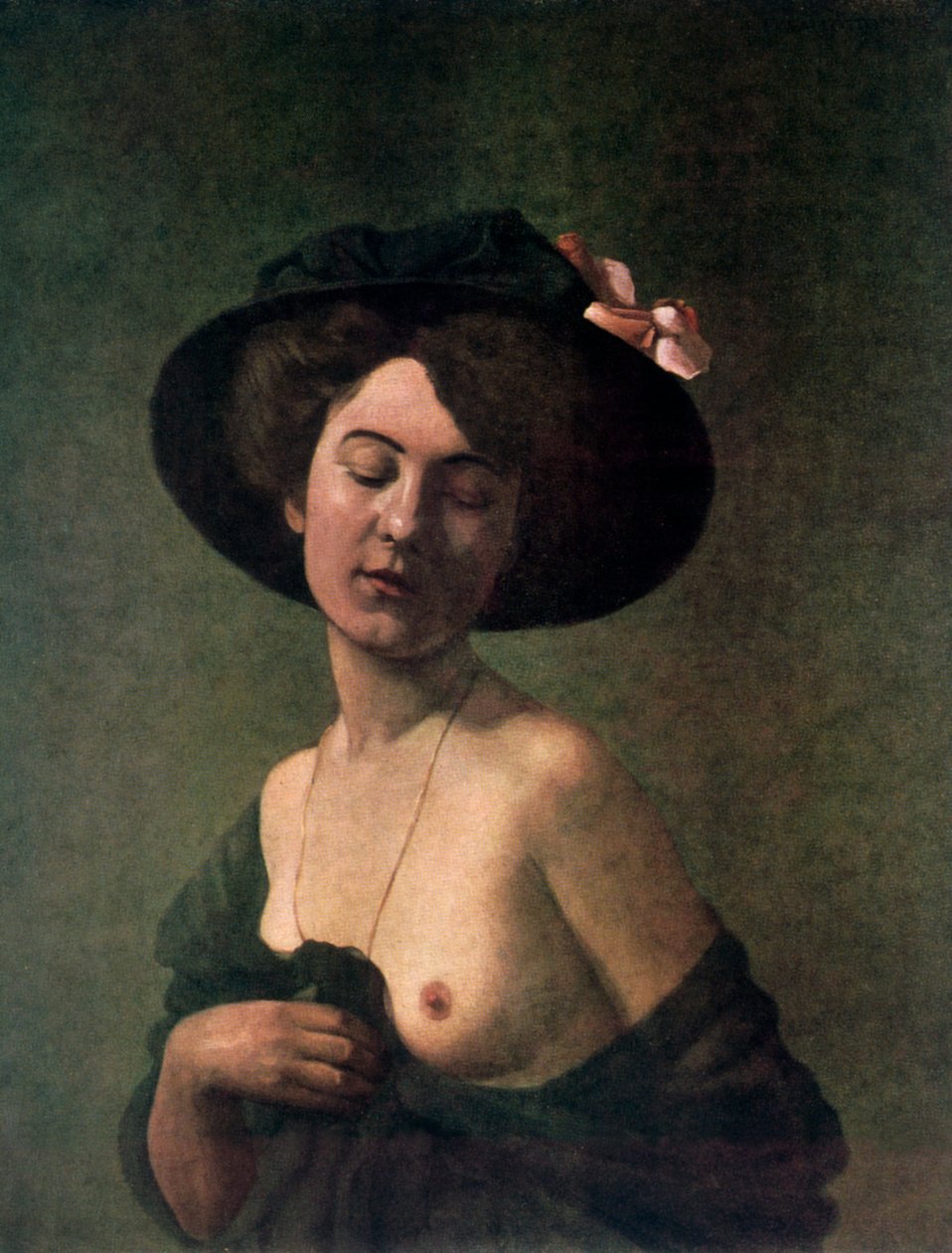 Senhora de chapéu, 1908. de Felix Edouard Vallotton