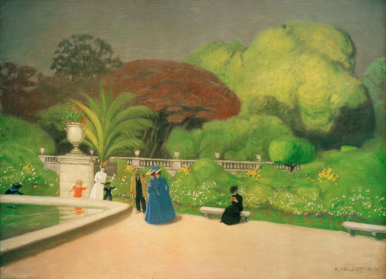 Jardim do Luxemburgo de Felix Edouard Vallotton