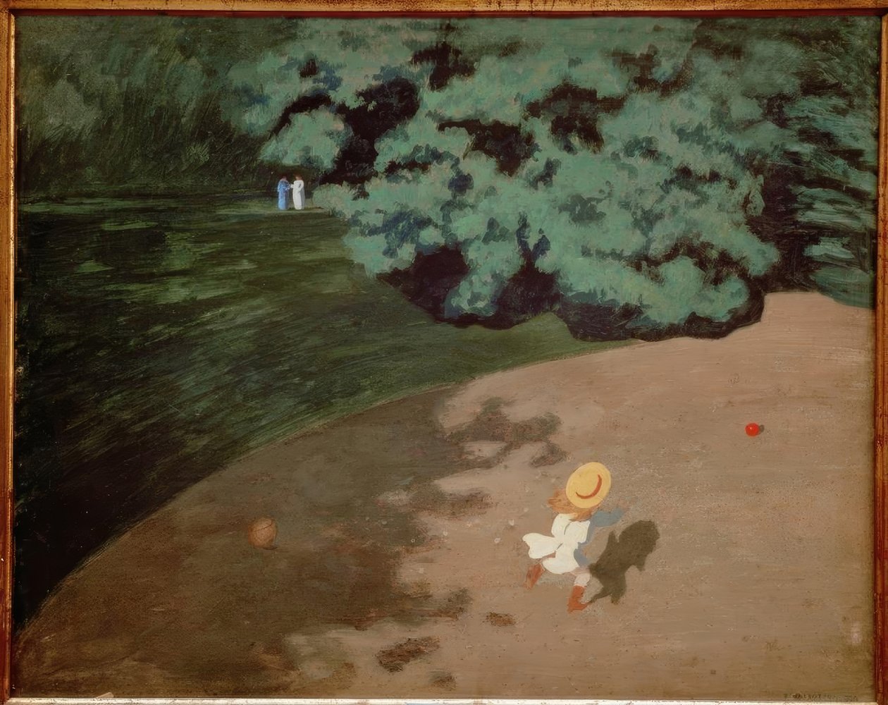 O balão vermelho de Felix Edouard Vallotton